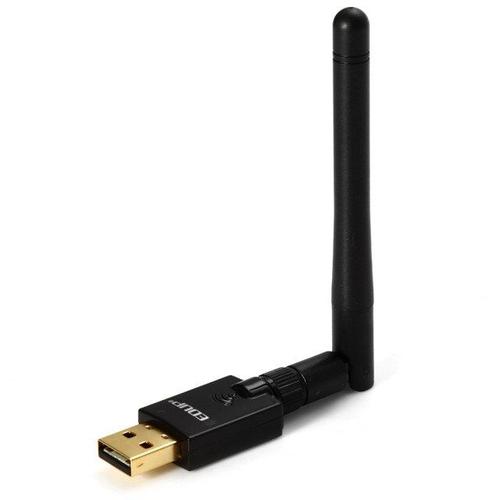 Black EDUP adaptateur réseau sans fil USB EP-DB1607, 600Mbps, double bande 2.4GHz 5.8GHz, avec antenne 2dBi Nipseyteko