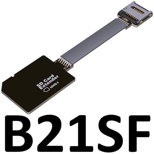 100cm B21SF (SD TO TF) Flex câble d'extension de carte sd TF à micro SD TF, cordon Express pour lecteur de carte mémoire, support SDHC SDXC Nipseyteko