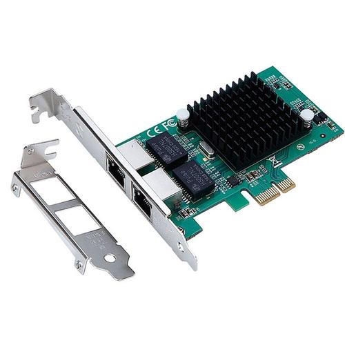 Intel82575 carte réseau Gigabit PCI Express, 1000 mo, PCI-e, Double Port RJ45, adaptateur NIC Nipseyteko