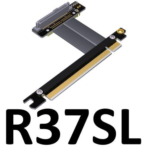 70cm R37SL Câble de convertisseur PCIE 16X, Interface U2 à PCI-E 3.0x16 SFF-8639 NVMe, Extension de données à semi-conducteurs, Gen3, câble plat et Flexible Nipseyteko