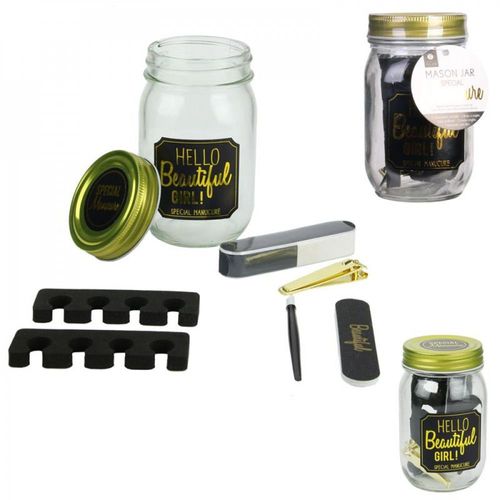 Mason Jar Manucure Noir