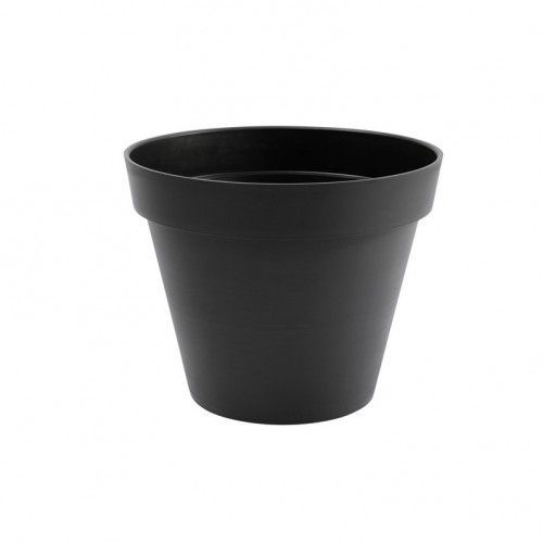 Pot Rond Anthracite - Diamètre 80 Cm - 170 Litres - Toscane 13623 Eda Plastiques