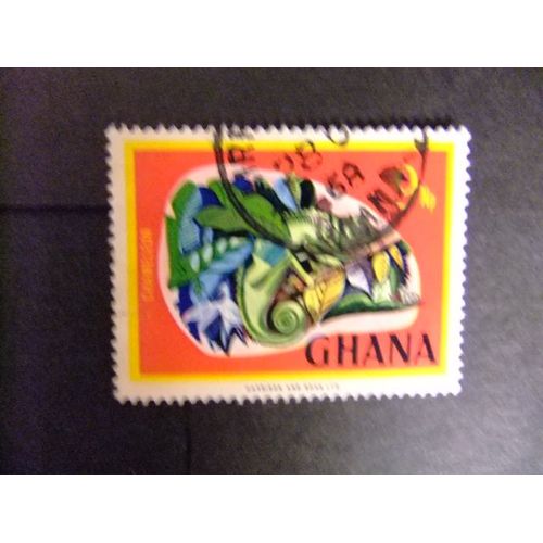 Ghana 1967 Fauna Camaleon Yvert 286 Fu