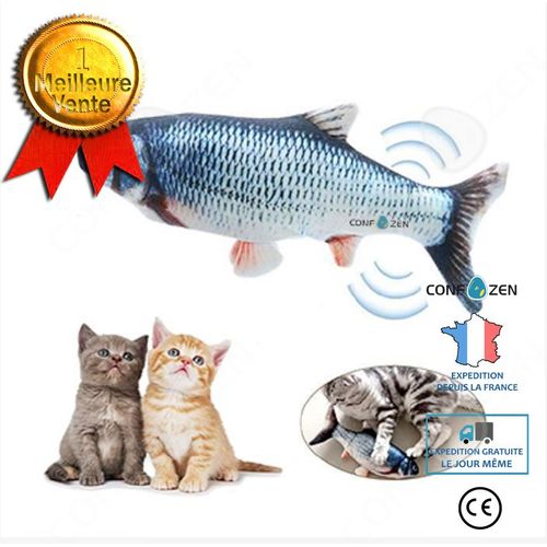 Électrique Usb Charge Simulation Poisson Chat Jouet Drôle Interactif Animaux Chats Cataire Jouets Pour Mordre Mâcher