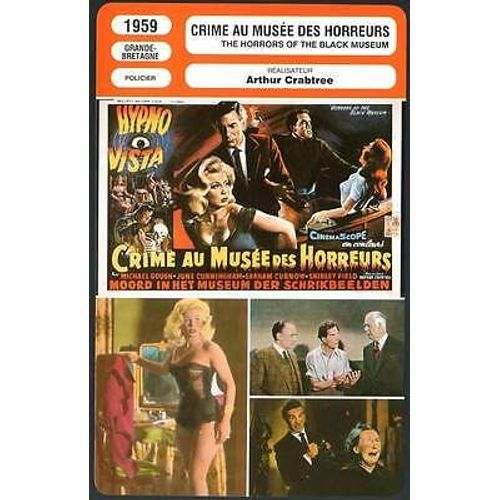 Fiche Monsieur Cinema Crime Au Musée Des Horreurs