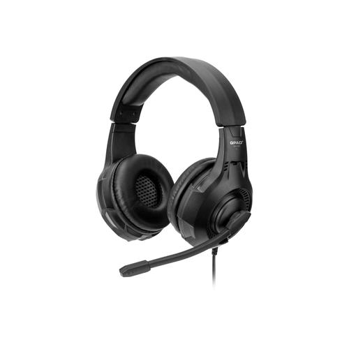 QPAD QH-20 - Gaming - micro-casque - circum-aural - filaire - USB, jack 3,5mm