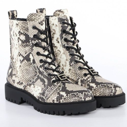 Bottine Guess Femme Anfibio Smala Imprimé Croco Blanc