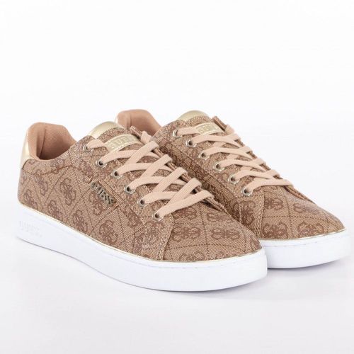 Basket Guess Femme Beckie All-Over Beige - 35