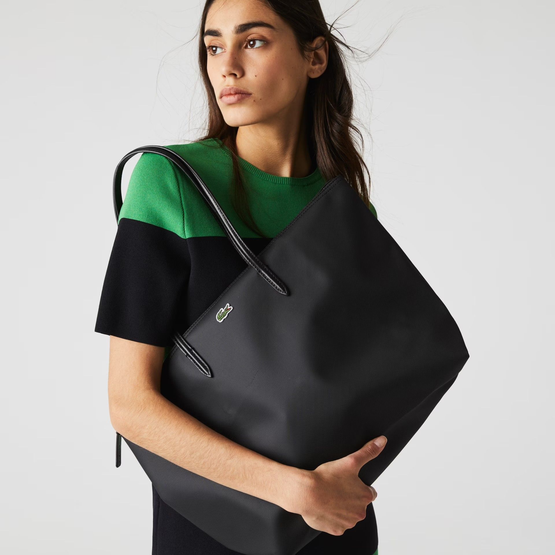 Lacoste zip tote bag hotsell