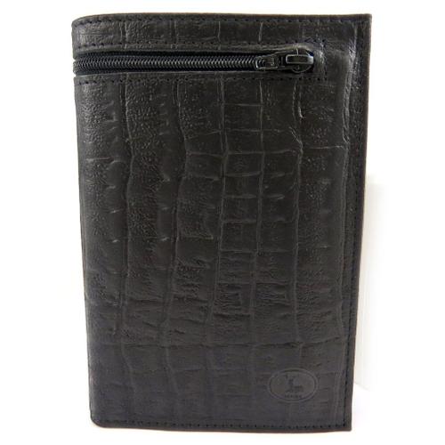 Portefeuille Cuir 'Frandi' noir croco