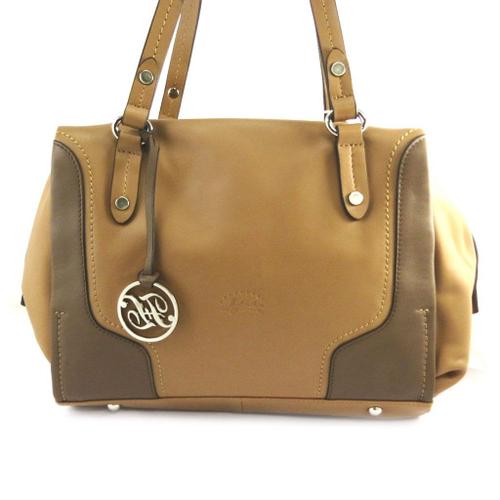 Sac créateur cuir 'Vendôme' camel