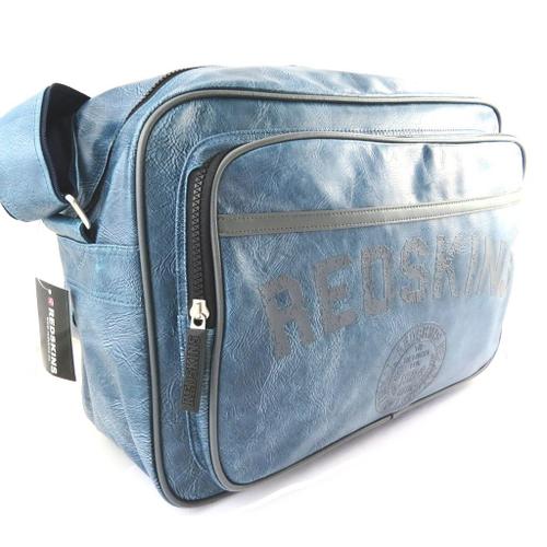 PROMOTION ! Sac bandoulière 'Redskins' bleu gris