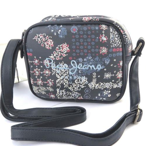 PROMOTION ! Sac bandoulière 'Pepe Jeans' marine liberty (18x15x5 cm)