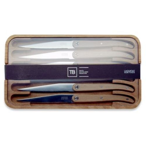 Coffret Couteau Laguiole Heritage Tb 6 Couteaux Bois Clair
