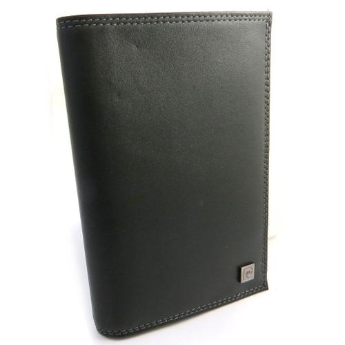 PROMOTION ! Portefeuille français cuir 'Pierre Cardin' noir (15x10. 5x2 cm) 2 volets