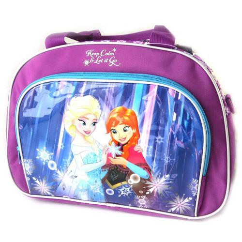 Sac de voyage enfant 'Frozen - Reine des Neiges' bleu violet - 39x29x16 cm