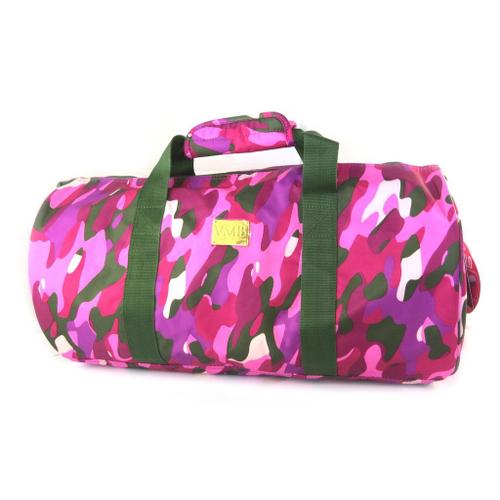 PROMOTION ! Sac de sport 'VMB' rose camouflage - 50x25. 5 cm