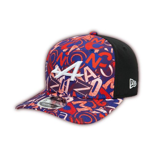 Casquette Alpine F1 Team Ocon Gasly Gp Monaco 9fifty New Era Noir, Multicolore