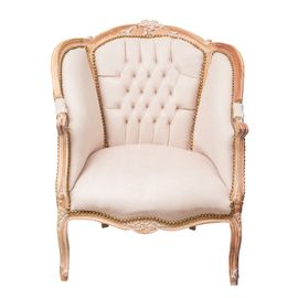 Fauteuil Louis Xvi De Style Français En Hêtre Massif L80xpr82xh94 Cm