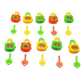 Mini Serrure Colorée De Dessin Animé En Plastique, 3 Pièces/Ensemble, Avec Clé, Nouveauté Éducative Pour Enfants, Gag, Jouets Pour Ordinateur Portable, ¿Uf Torsadé, Jeux Amusants