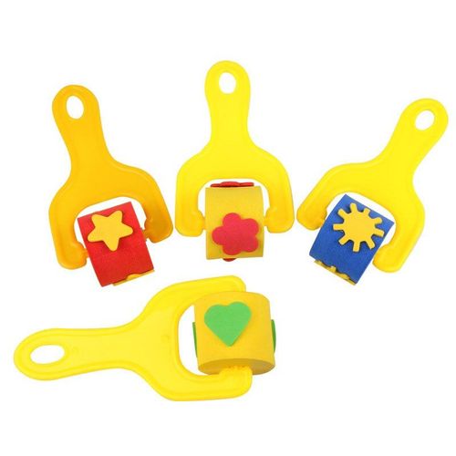 Tampons À Dessin Eva Pour Enfants, Bricolage, Outil De Peinture Au Doigt, Maison Étoile À Fleurs, Jouets D'apprentissage Préscolaire, Cadeaux Pour Enfants