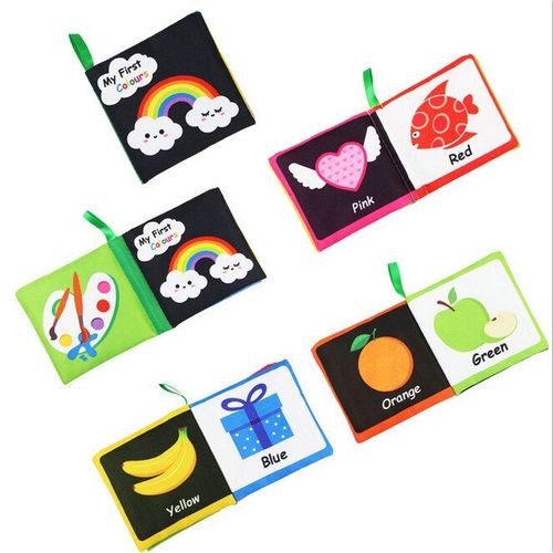 Livre Éducatif En Tissu Doux Pour Nouveau-Né, Jouets À Bruissement, Livre De Cognition D'apprentissage Pour Bébé De 0 À 12 Mois, Livre Pour Enfants, Carte D'apprentissage Et Lettre