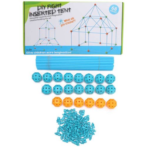 Jouet Éducatif De Simulation De Construction De Fort, Bricolage Pour Enfants, Château De Forteresse D'intérieur Et D'extérieur, Jouets De Construction Pour Bébés