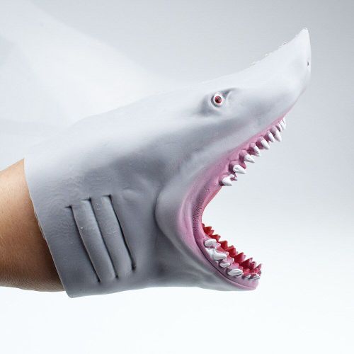 Marionnette À Main De Requin, Gants Tête D'animal Amusant En Caoutchouc Tpr, Modèle Animal Réaliste, Cadeau D'halloween Pour Enfant, Gags Farces Pratiques