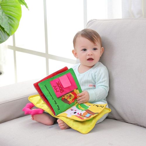 Livre En Tissu 3d Doux Pour Bébé, Premier Livre Éducatif, Apprentissage Des Couleurs, Compétences De Vie De Base, Fermeture Éclair Montessori