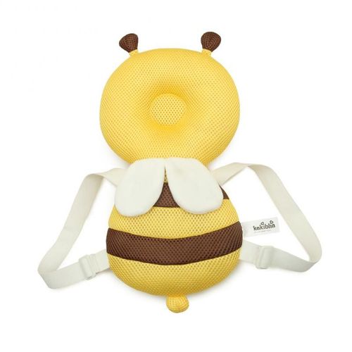 Oreiller De Sécurité Anti-Chute Pour Bébé, Coussin De Protection De Tête Et De Dos Pour Enfant En Bas Âge, Oreiller Respirant En Maille Avec Animaux De Dessin Animé Et Abeille