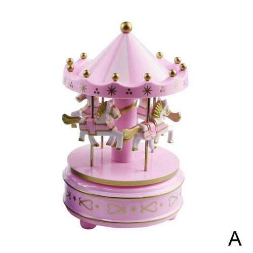 Boîtes À Musique Joyeuses, Boîte À Musique Ronde, Cadeau Carrousel, Cadeau De Noël, De Mariage, D'anniversaire, Décor, Cadeau Pour Petite Amie, Enfants Et Bébé