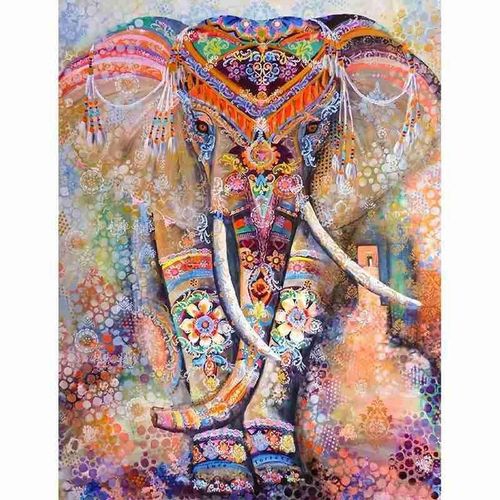 Puzzle Mandala Éléphant 1000 Pièces, Jouet Éducatif Pour Enfants, Cadeau Interactif Adul C5a4