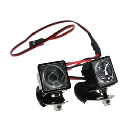 Projecteur De Phares De Voiture Led Rc, Pour Trx4 Scx10 Pièces Rc Super 1/10 Chenille Brillante 90046 Voiture Rc Chenille De Rechange V9q1-Générique