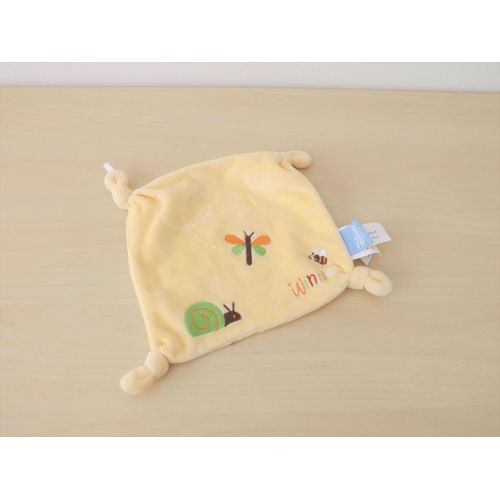 Doudou Jaune Winnie Escargot Papillon Abeille Winnie Disney