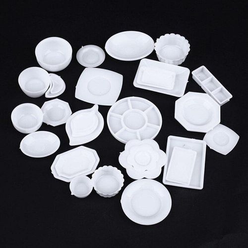 Petite Assiette Miniature En Plastique, Modèle De Jouets Pour Garçons, Vaisselle De Cuisine Pour Enfants, Poupées De Simulation, Accessoires Pour Filles, 33 Pièces/Ensemble