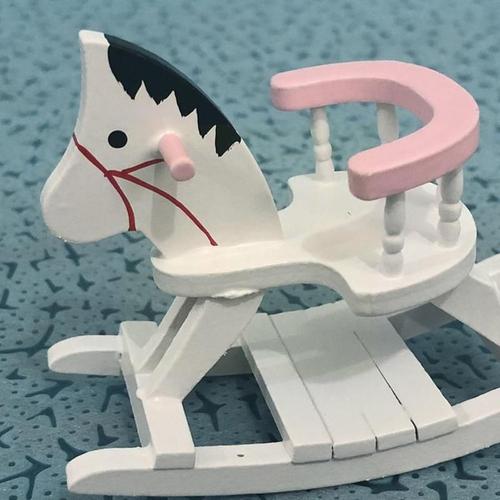 Petite Chaise De Cheval Miniature 1:12 Pour Maison De Poupée, Modèle De Maison De Poupée, Chaise De Simulation, Accessoires Jouet Cheval F0d2