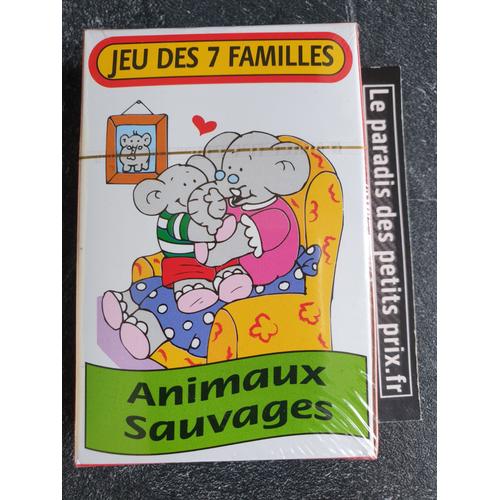 Jeu Des 7 Familles - Jeu De Cartes 42 Cartes "Animaux Sauvages"