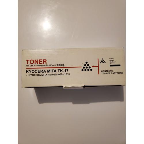 1 Toner Cartridge Kyocera Mita TK-17 Noir Pour Kyocera Mita FS1000/1000+/1010