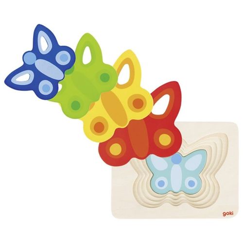 Puzzle À Couches Papillon 5 Éléments - Goki