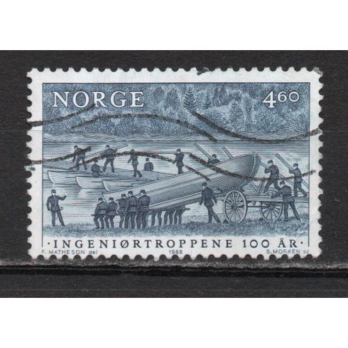 Timbre-Poste De Norvège