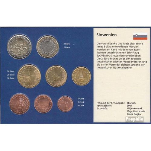 Slovénie 2008 Série De Monnaies Fleur De Coin 2008 Euro-Après Enquête