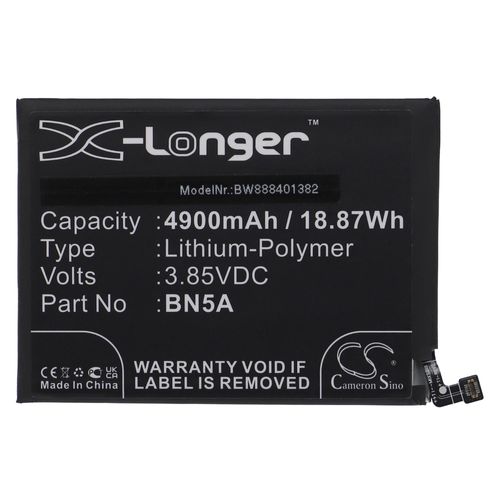 Vhbw Batterie Compatible Avec Xiaomi Redmi Note 10, 10 5g Smartphone (4 900mah, 3,85v, Li-Polymère)