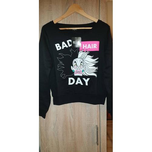 Pull Disney Villains "Bad Hair Day" Neuf Avec Étiquette Taille M