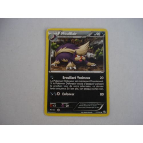 Carte De Jeu Pokemon Moufflair  Pv 90  - 2012