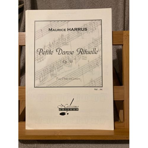Maurice Harrus Petite Danse Rituelle Flute Guitare Partition Éditions Notissimo