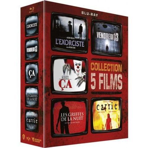 Collection 5 Films : L'exorciste + Vendredi 13 + Ça + Les Griffes De La Nuit + Carrie - Pack - Blu-Ray
