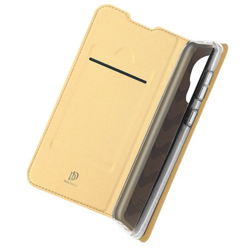 Housse Nokia 1.4 Porte-Carte Dux Ducis Fonction Support Doré
