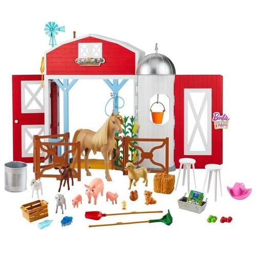 Barbie Sweet Orchard Farm - Ferme Et Ses 11 Animaux (+ Accessoires)