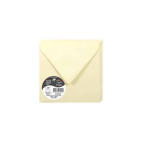 20 Enveloppes Pollen - Eau De Citron - 140x140mm