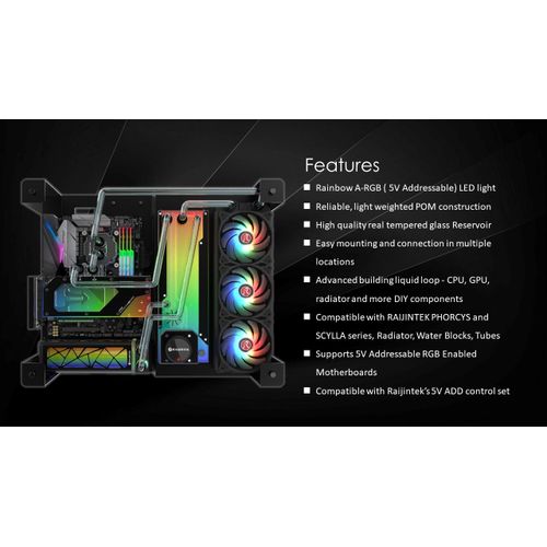 Raijintek Antila Pure R100b Ausgleichsbehälter, 172,5mm, Argb - Schwa